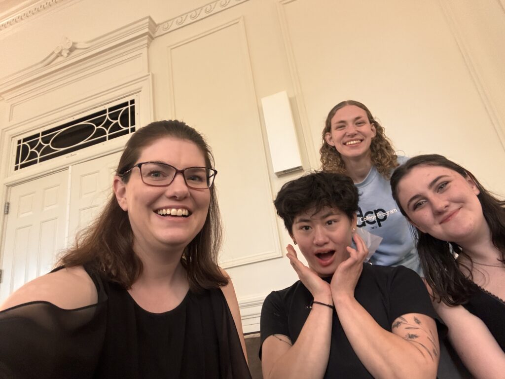 Selfie with friends