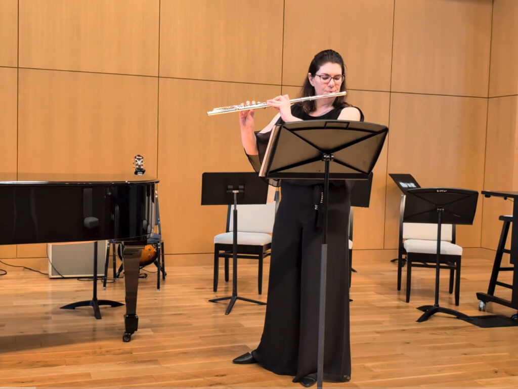 Flute performance in Seacobeck Hall